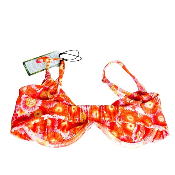 NWT VDM Swim Reversible Bikini in Gingham/Retro Daisy - Picture 13 of 16